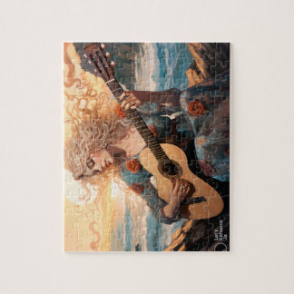 Boho Beach Girl Puzzle