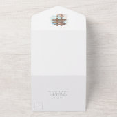 Boho Beach in einer Hochzeitsreise All In One Einladung (Außenbereich)