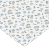 Boho Beach Kirschen - beige blaues Fruchtmuster. Tischdecke (Schrägansicht)