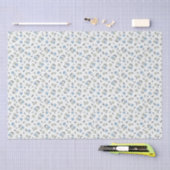 Boho Beach Kirschen - Salbei-blaues Fruchtmuster. Seidenpapier (Handwerk)