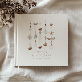 Boho Beach Muschel Babydusche Gästebuch