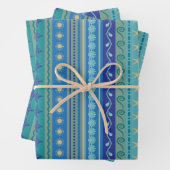 Boho Beach Muster Ozeanthemen Geschenkpapier Set (Beispiel)