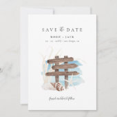 Boho Beach Ocean Save the Date (Vorderseite)