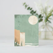 Boho Beach Postkarte (Stehend Vorderseite)