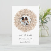 Boho Beach Save the Date (Stehend Vorderseite)