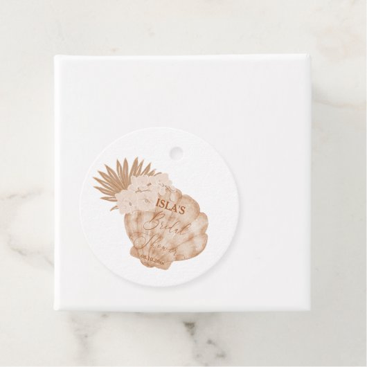 Boho Beach Seashell Brautparty Geschenkanhänger (Beispiel)