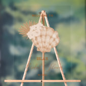 Boho Beach Seashell Brautparty Willkommen Acrylschild (Neutral)