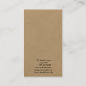 Boho Beach Terracotta Erring Jewelry Illustration Visitenkarte (Rückseite)