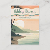 Boho Beach Terracotta Erring Juwelen Display Chic Visitenkarte (Vorderseite)