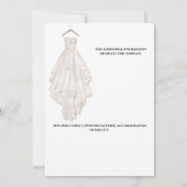 Boho Beach Traumfänger Hochzeitskleid chic Save The Date (Rückseite)