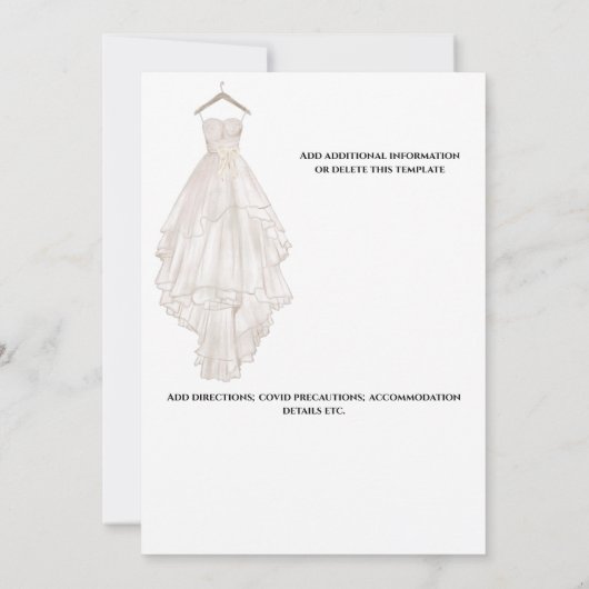 Boho Beach Traumfänger Hochzeitskleid chic Save The Date (Rückseite)