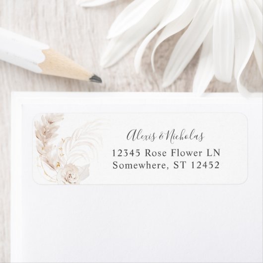 Boho Beach Tropical Beige Rücksendeadresse 2 (Insitu)