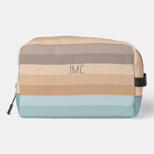 Boho Beach Vibes Mit Monogramm gestrichen Waschbeutel (Rückseite)