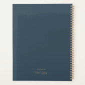 Boho Beach Waves Sand Sun Wasserfarbe Planer (Rückseite)