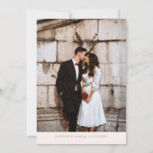 Boho Beach Wedding Einladung (Rückseite)