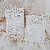 Boho Beach Word Scramble Baby Showspiel Einladung