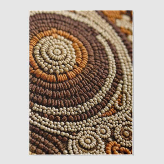 Boho Beads Pergament Einladungen (Vorderseite)