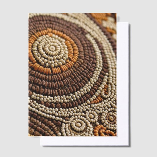 Boho Beads Pergament Einladungen (Versetzt)