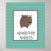 Boho Bear Adventure erwartet Poster (Vorne)