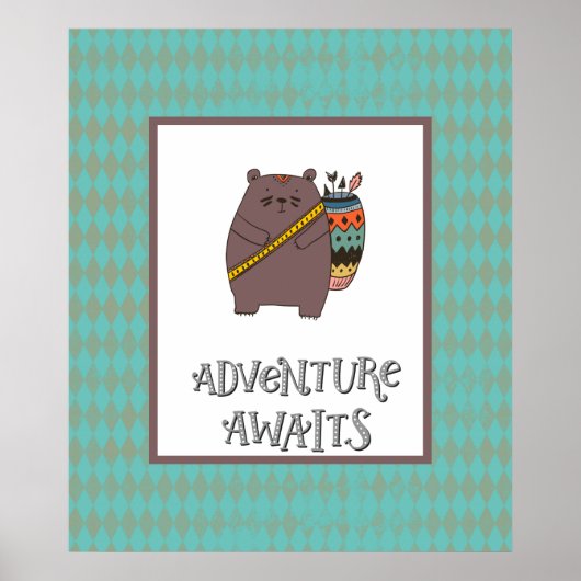 Boho Bear Adventure erwartet Poster (Vorne)