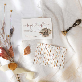 Boho Bear Baby Duschdusche Windelwanne Begleitkarte