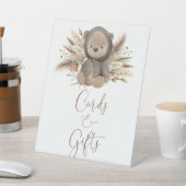 Boho Bear Baby-Duschkarten und Geschenke Sockelschild (In SItu)
