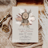Boho Bear Baby Shower Einladung