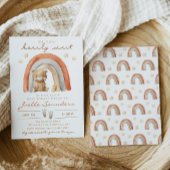 Boho Bear Baby Shower Einladung | Bärenbaby