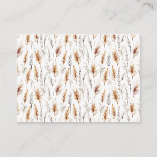 Boho Bear Babydusche Bücher für Baby Begleitkarte (Rückseite)