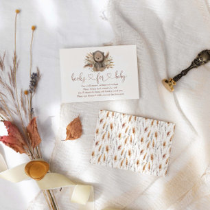 Boho Bear Babydusche Bücher für Baby Begleitkarte