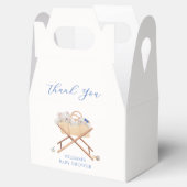 Boho Bear Bassinet Toy Boy Baby Dusche Geschenkschachtel (Geöffnet)