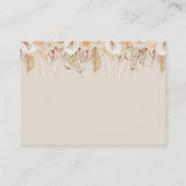 Boho Bear Book Request Baby Dusche Begleitkarte (Rückseite)