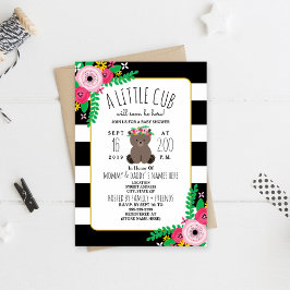Boho Bear Cub Babydusche Einladung
