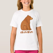 Boho Bear Mama T-Shirt (Vorderseite)