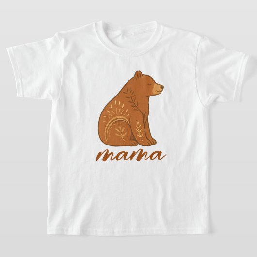 Boho Bear Mama T-Shirt (Ablage )