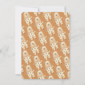 Boho Bear Moon Mobile Baby Dusche Einladung (Rückseite)