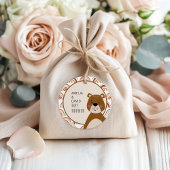 Boho Bear Rainbow Neutral Baby Shower  Geschenkanhänger