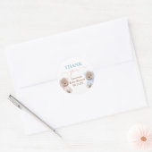 Boho Bear Twins Baby Duschvorrichtung Rundaufklebe Runder Aufkleber (Umschlag)