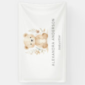 Boho Bear Watercolor Babysitter Promo Banner (Vertikal)