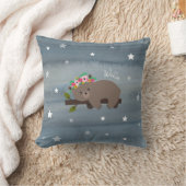 Boho Bear Watercolor Stars Kissen (Decke)
