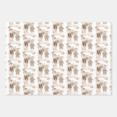 Boho Bearly Wait Bear Family Baby Dusche Geschenkpapier Set (Vorderseite 3)