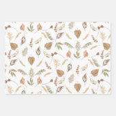 Boho Bearly Wait Bear Family Baby Dusche Geschenkpapier Set (Vorderseite)