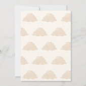 Boho Bearly Wait Cub Brown Moon Star Baby Dusche Einladung (Rückseite)