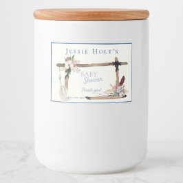 Boho Beautiful Southwestern Baby Dusche Lebensmitteletikett