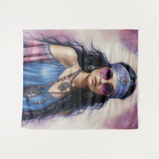 Boho Beauty Wandteppich (Vorderseite (Horizontal))