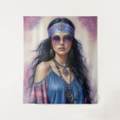 Boho Beauty Wandteppich (Vorderseite)