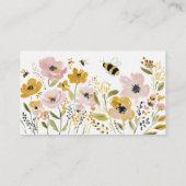 Boho Bee Baby Shower Books for Baby Begleitkarte (Rückseite)