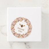 Boho Bee Watercolor Wildblume Babydusche Geschenkanhänger (Beispiel)