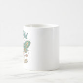 Boho Bee Wild und freie Flora Kaffeetasse (Mittel)