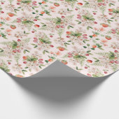 Boho-Beeren Geschenkpapier (Ecke)